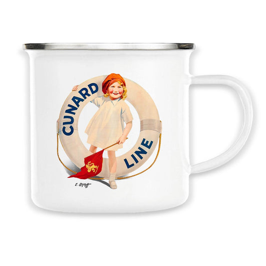 Mug esmaltado: Cunard Line Europe-America by Edwin Wyatt