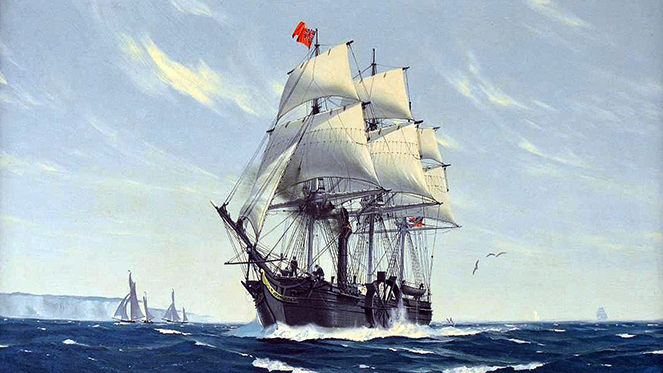 Un elegante ataúd flotante: el SS Savannah, el primer barco de vapor que cruzó el&nbsp;atlántico