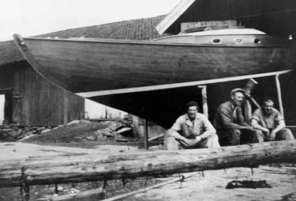 Johannes Olsson en el astillero Malö