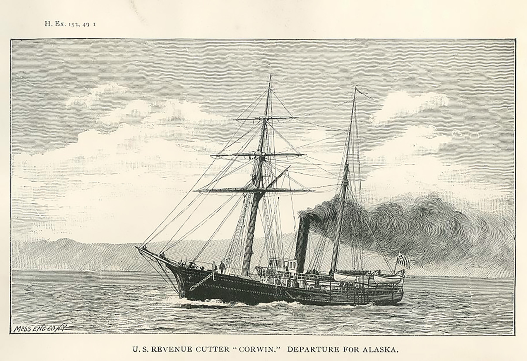 La actual Guardia Costera de los Estados Unidos, una de las cinco fuerzas armadas del país, es una agencia única del gobierno federal cuya historia se remonta al 4 de agosto de 1790, cuando el primer Congreso autorizó la construcción de diez buques para aplicar las leyes arancelarias y comerciales y prevenir el contrabando. Durante los siglos XIX y principios del XX se denominó como United States Revenue Service (Servicio de Impuestos de Estados Unidos)