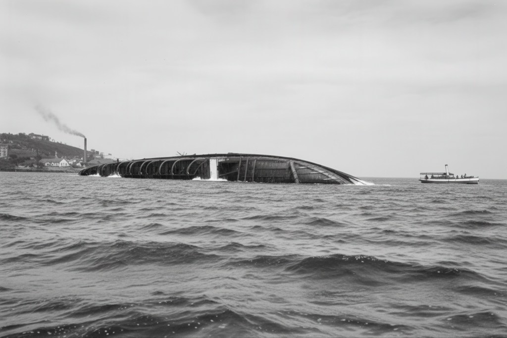 1915 el vapor correo Alfonso XIII hunido en la bahía de Santander