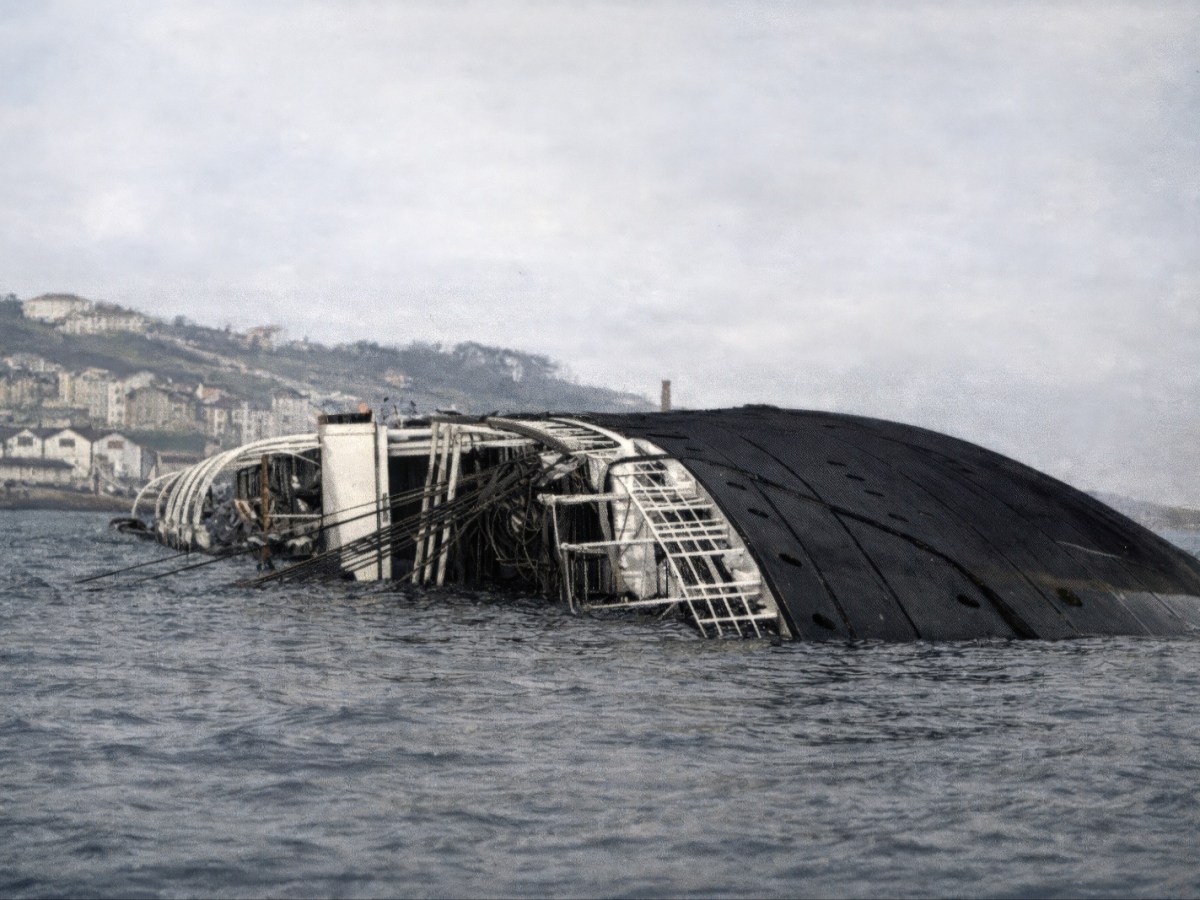 El triste final del vapor correo «Alfonso XIII» en la bahía de&nbsp;Santander