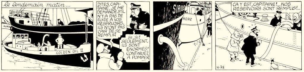 Tira publicada en Le Soir el 20 de enero de 1942