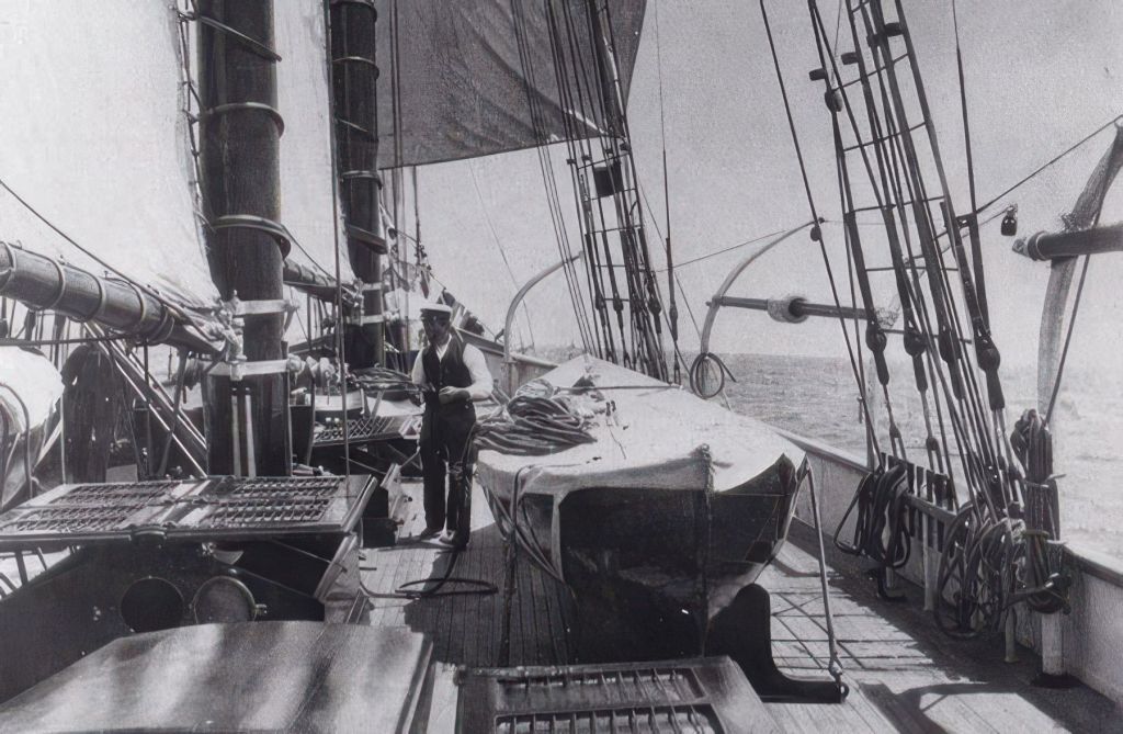 La cubierta del Shenandoah of Ark en sus primeros años