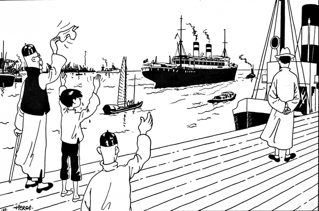 El loto azul (1936) última viñeta