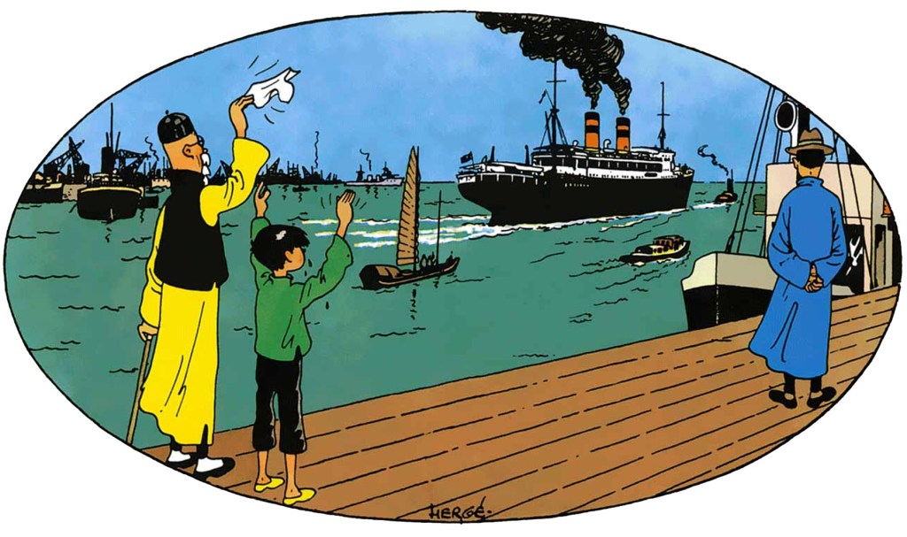 El loto azul (1936) última viñeta