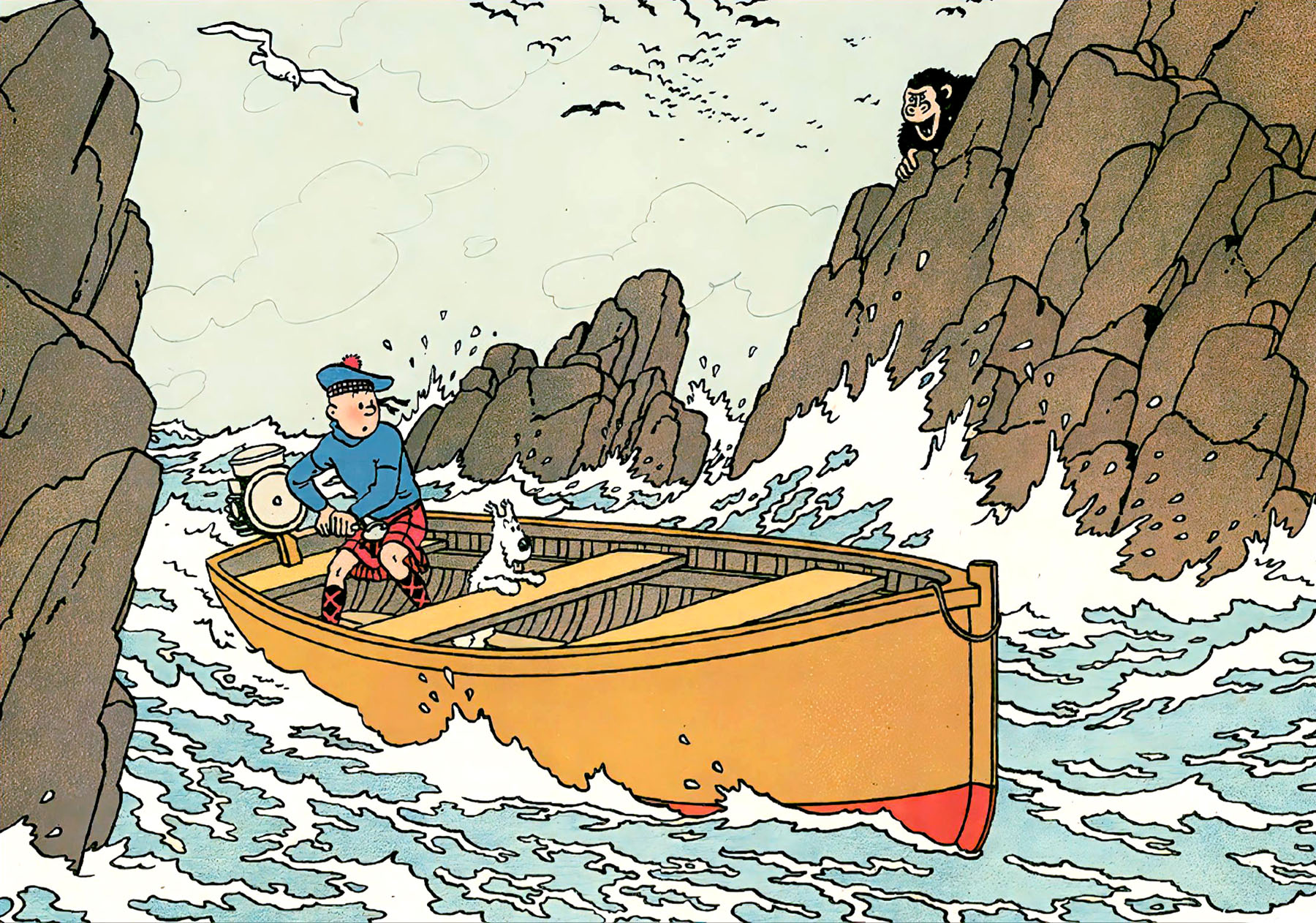Herge-Tintín ilustración inédita