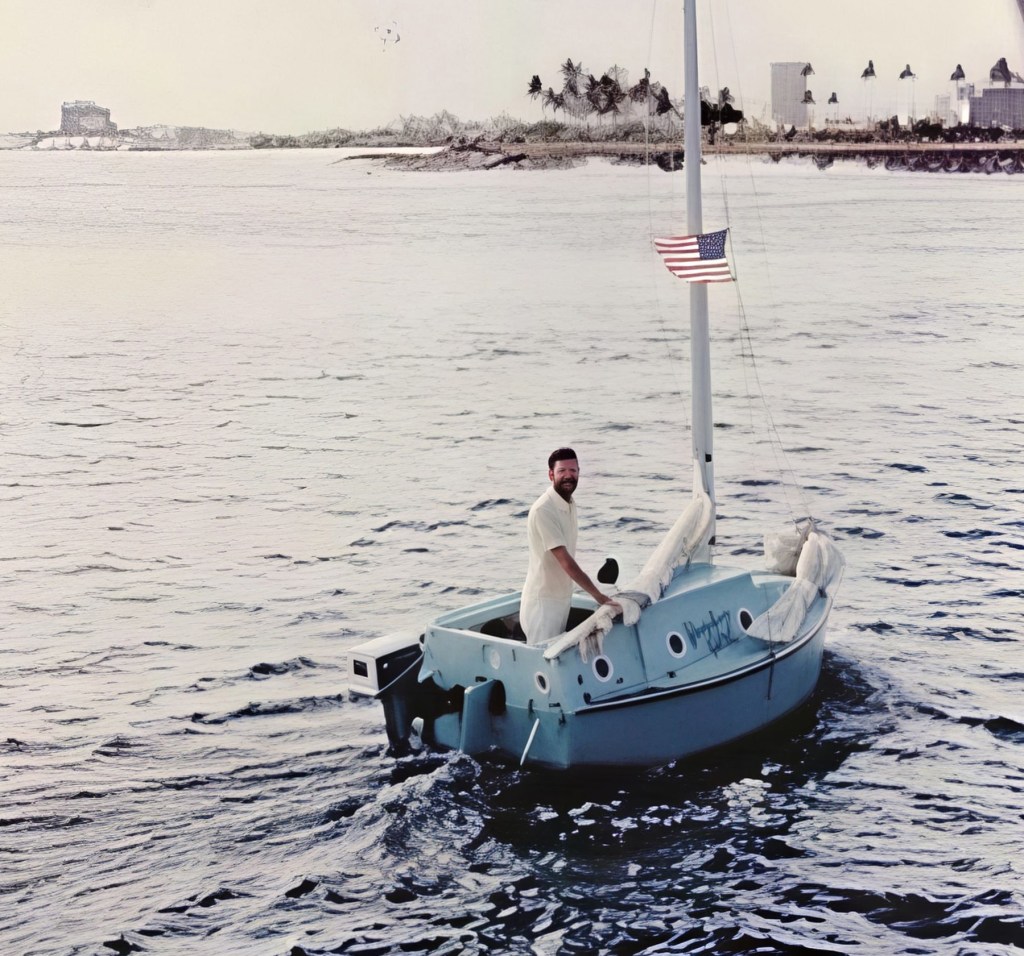 Yankee Girl legando a Honolulu