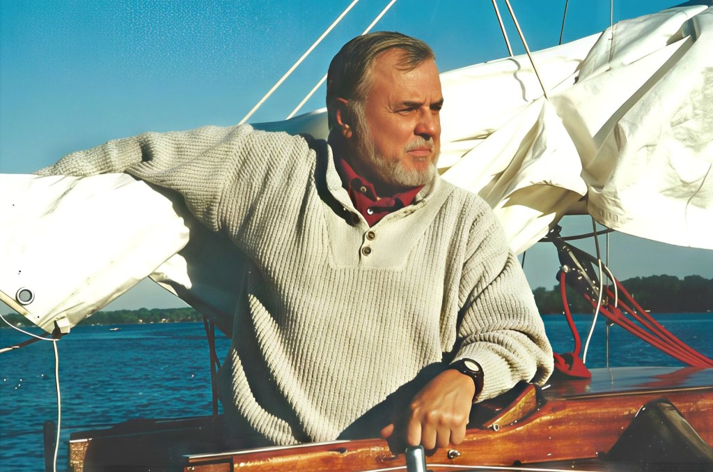 Marlin Bree a bordo de su barco «Persistence»