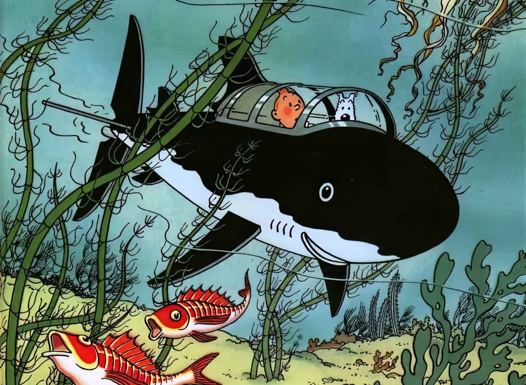 Submarino con forma de tiburón