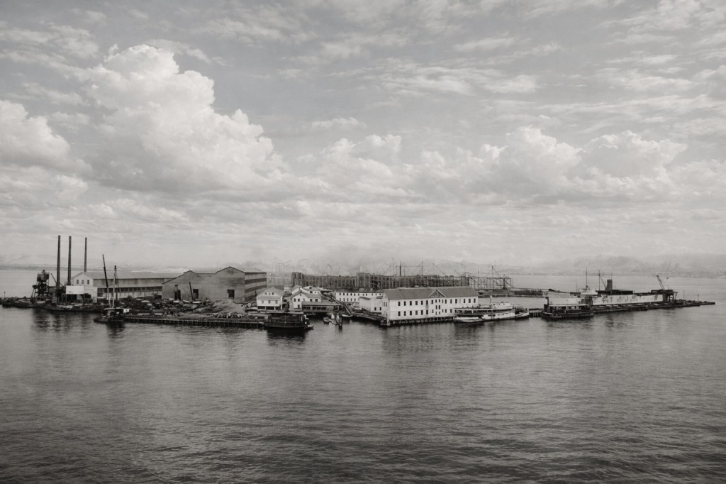 The Townsend & Downey Shipyard hacia 1902