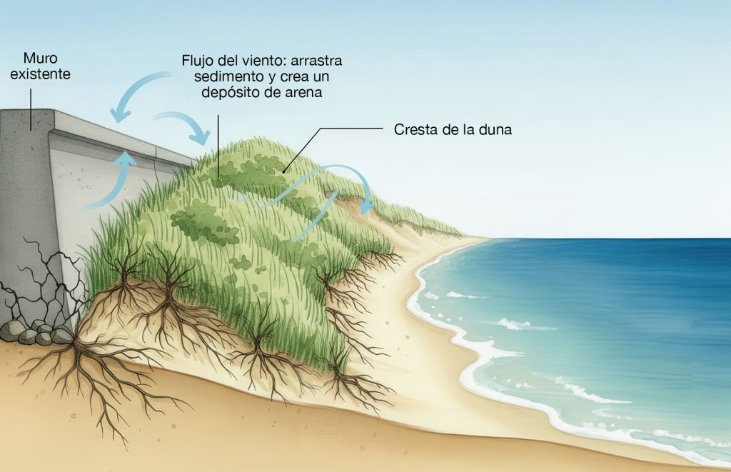 Propuesta de recuperación de la duna y de lap laya de Panxón
