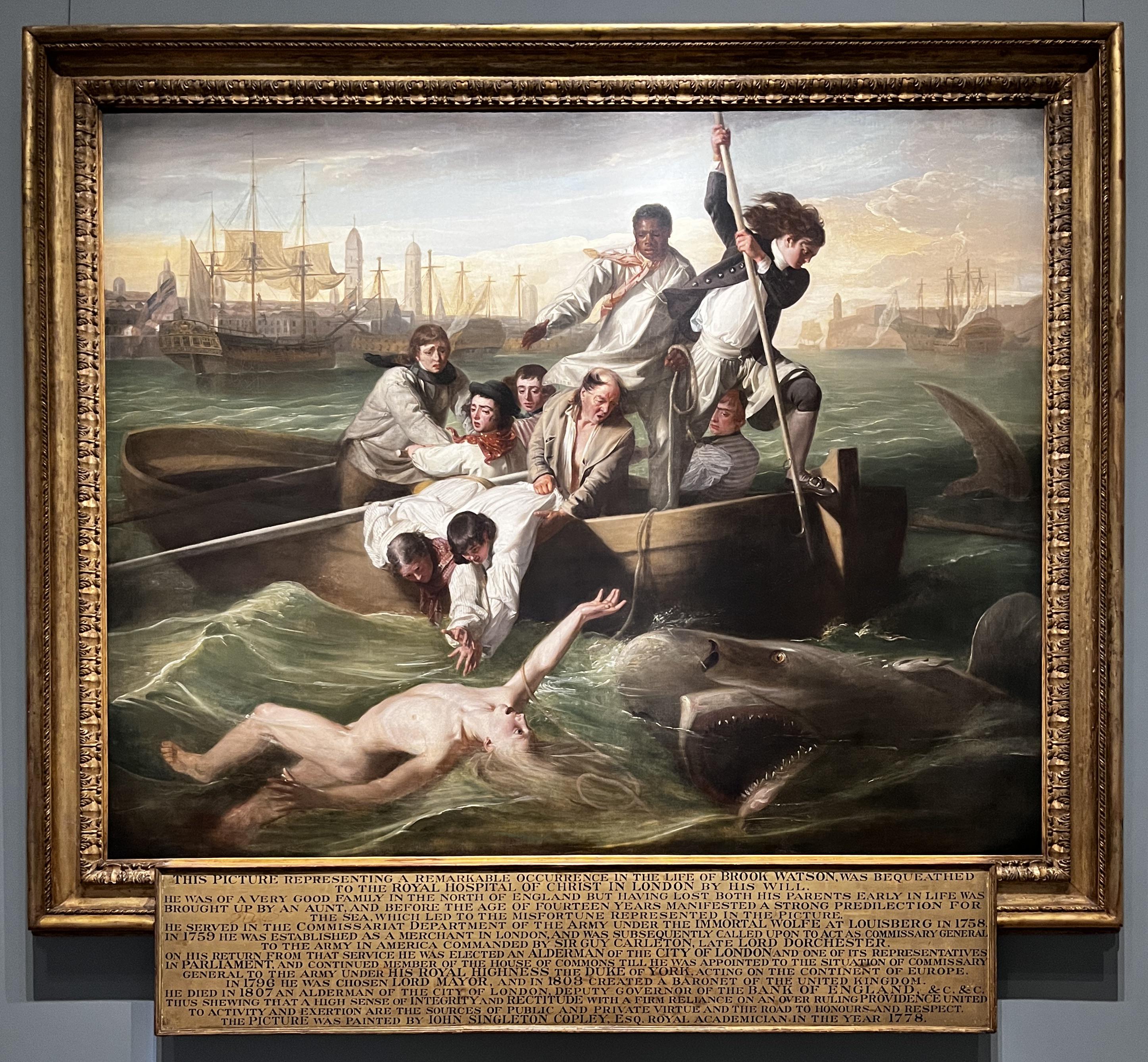 Un cuadro cada viernes (o casi): John S. Copley «Watson y el tiburón» 1782
